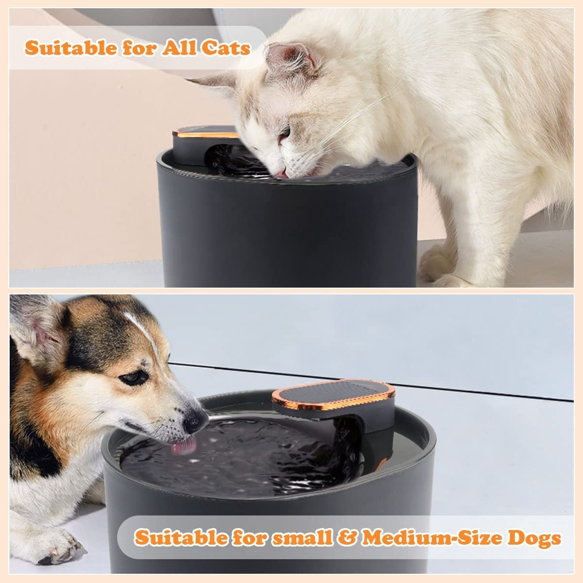 AquaFountain™️ 3L Automatisk vattenbehållare för ditt husdjur