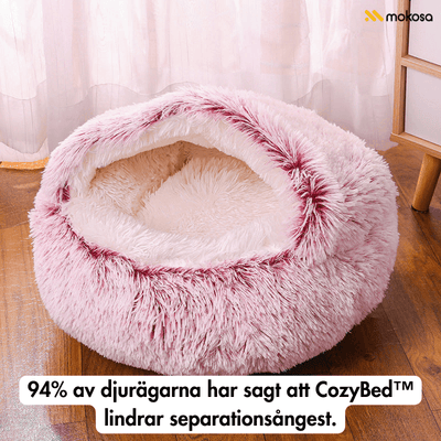 CozyBed™ rund värmande plyschbädd för husdjur