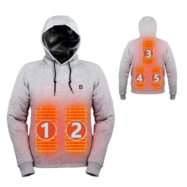 WarmJacki™ Självuppvärmande USB Unisex hoodie