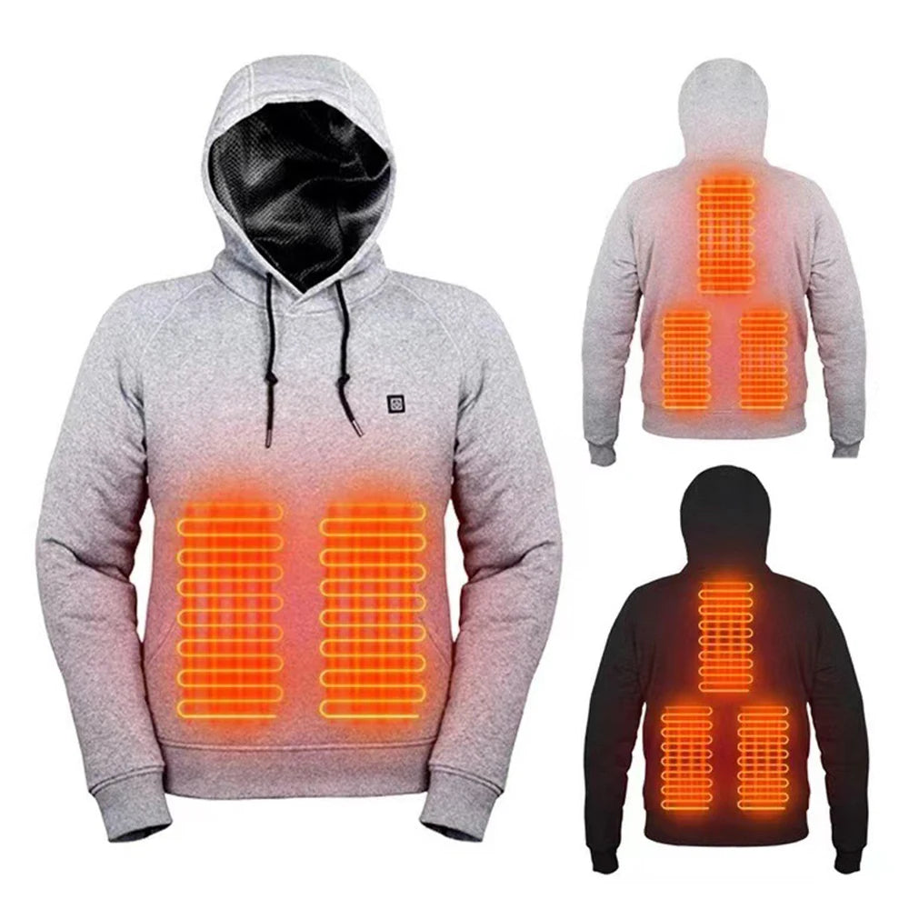 WarmJacki™ Självuppvärmande USB Unisex hoodie