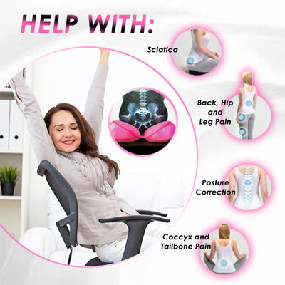 OrthoSeat™️ Ortopedisk sittdyna med dubbel komfort