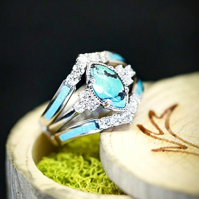 Calmingstone™ Elegant Turquoise Ring - Idag 1+1 Gratis