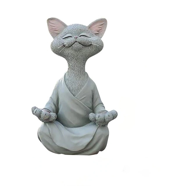 Idag 50% Rabatt | YogaStatue™ Mediterande Buddha katt
