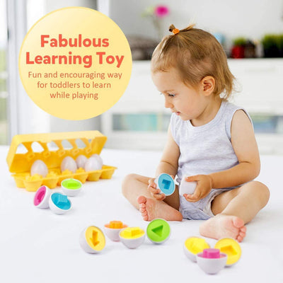 ToddleEggs™ Geometriska Montessori Ägg | Idag 50% Rabatt