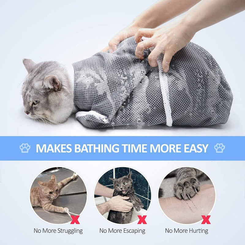 FurBath™ Badväska för kattvård | Idag 1+1 Gratis