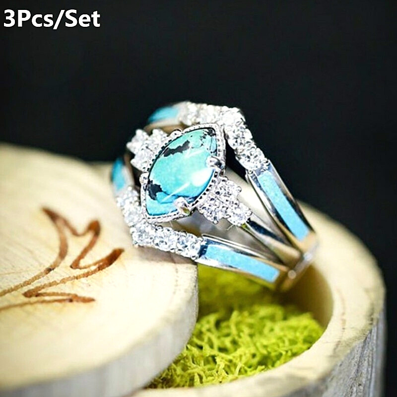 Calmingstone™ Elegant Turquoise Ring - Idag 1+1 Gratis