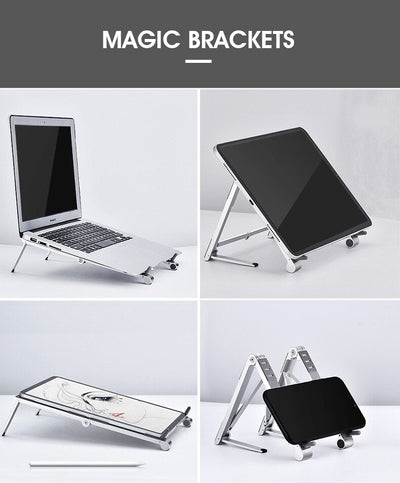 3-i-1 Mini Magic Stand (iPad, bærbar PC og smarttelefon)
