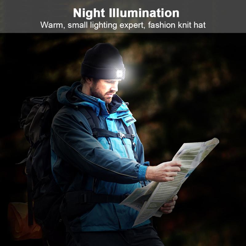 LightBeanie™ Stickad LED-Mössa
