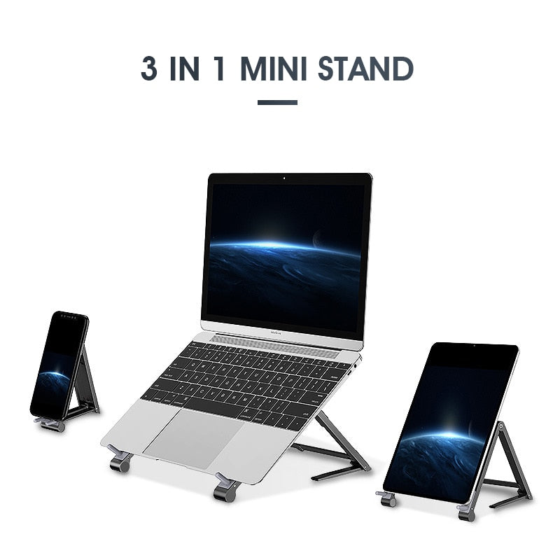 3-in-1 Mini Magic Stand (iPad, Laptop & Smartphone)