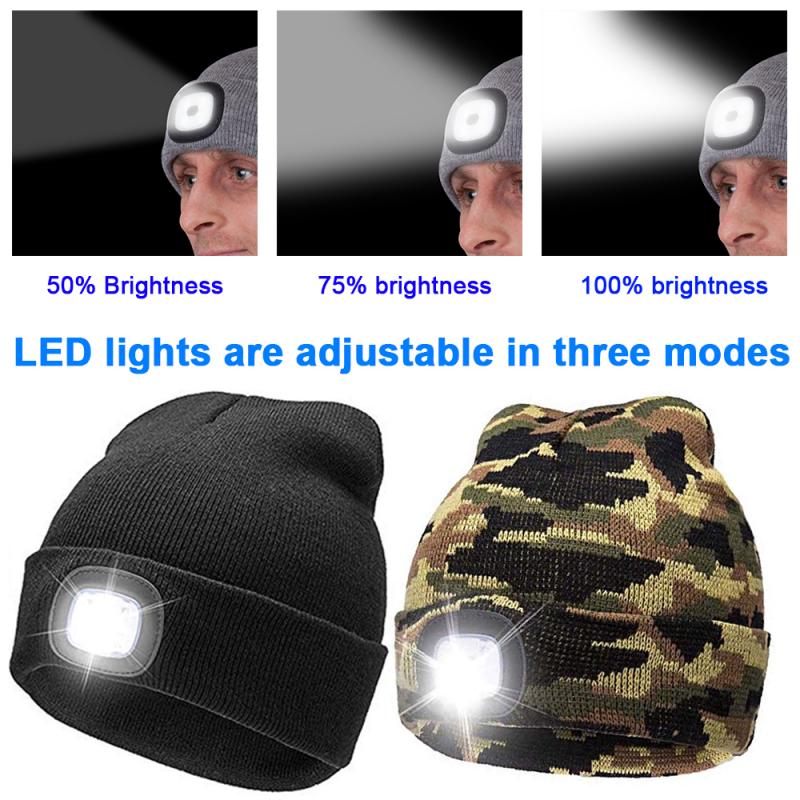 LightBeanie™ Stickad LED-Mössa