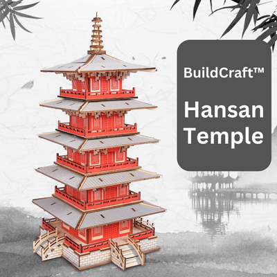 BuildCraft™ Kinesiskt Tempel Pussel i Trä