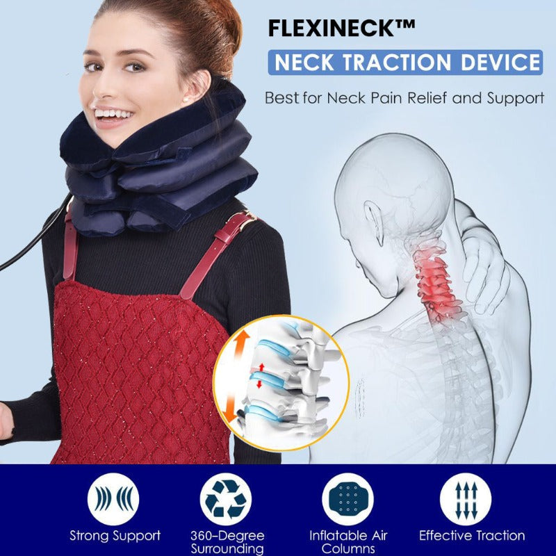 FlexiNeck™ uppblåsbar nacksträckare